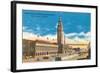 Market Street Ferry Building, San Francisco, California-null-Framed Art Print