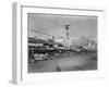 Market Street in Ballard Photograph - Seattle, WA-Lantern Press-Framed Art Print