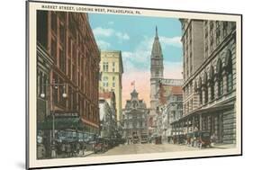 Market Street, Philadelphia, Pennsylvania-null-Mounted Art Print