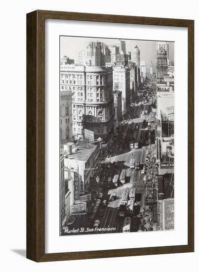 Market Street, San Francisco, California-null-Framed Art Print