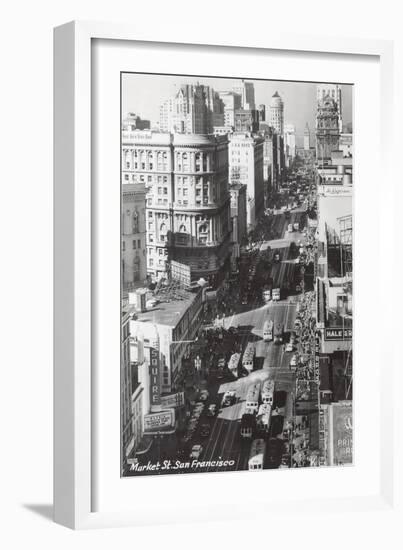 Market Street, San Francisco, California-null-Framed Art Print