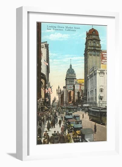 Market Street, San Francisco, California-null-Framed Art Print