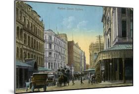 Market Street, Sydney, New South Wales, Australia, C1900-C1919-null-Mounted Giclee Print