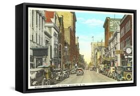 Market Street, Wheeling, West Virginia-null-Framed Stretched Canvas