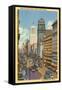 Market Street with Cable Cars, San Francisco, California-null-Framed Stretched Canvas