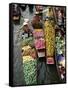 Market Traders in Boats Selling Fruit, Damnoen Saduak Floating Market, Bangkok, Thailand-Gavin Hellier-Framed Stretched Canvas