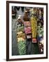 Market Traders in Boats Selling Fruit, Damnoen Saduak Floating Market, Bangkok, Thailand-Gavin Hellier-Framed Photographic Print