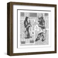 Market Ups and Downs-Roger Vilar-Framed Art Print