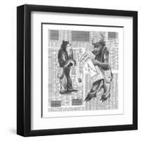 Market Ups and Downs-Roger Vilar-Framed Art Print