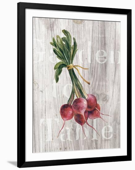 Market Vegetables III on Wood-Silvia Vassileva-Framed Art Print