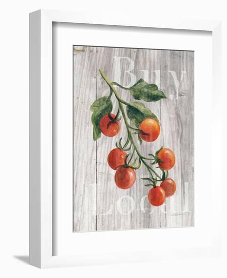 Market Vegetables IV on Wood-Silvia Vassileva-Framed Art Print