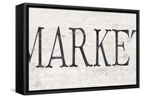 Market-Denise Brown-Framed Stretched Canvas