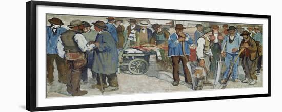 Marketday, Geneva, 1906-Edouard Vallet-Framed Giclee Print