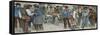 Marketday, Geneva, 1906-Edouard Vallet-Framed Stretched Canvas