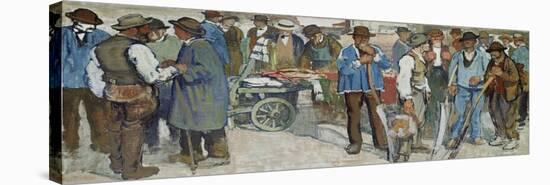 Marketday, Geneva, 1906-Edouard Vallet-Stretched Canvas