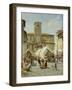 Marketday in Desanzano-Jacques Carabain-Framed Giclee Print