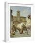 Marketday in Desanzano-Jacques Carabain-Framed Giclee Print