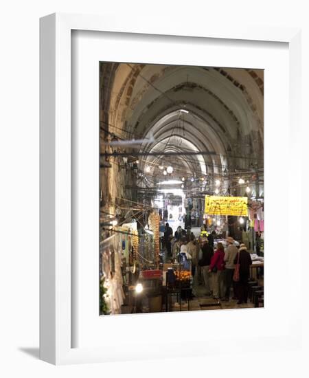 Marketplace in Covered Alleyway in the Arab Sector, Old City, Jerusalem, Israel, Middle East-Donald Nausbaum-Framed Photographic Print