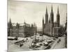 Marketplace in Wiesbaden in Germany-null-Mounted Photographic Print