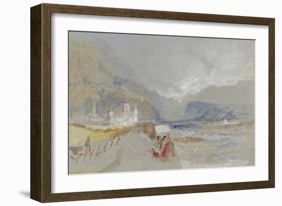 Marketsch Castle and Tower of Botzen-J. M. W. Turner-Framed Giclee Print