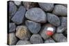 Marking for Hikers on a Stone Wall, La Palma, Canary Islands, Spain, Europe-Gerhard Wild-Stretched Canvas