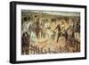 Marking Young Bulls in Maremma-Giovanni Fattori-Framed Giclee Print