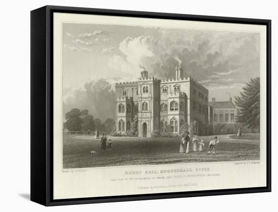 Marks Hall, Coggeshall, Essex, the Seat of Mrs Honeywood-William Henry Bartlett-Framed Stretched Canvas