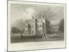 Marks Hall, Coggeshall, Essex, the Seat of Mrs Honeywood-William Henry Bartlett-Mounted Giclee Print