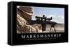 Marksmanship: Inspirational Quote and Motivational Poster-null-Framed Stretched Canvas