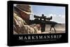 Marksmanship: Inspirational Quote and Motivational Poster-null-Stretched Canvas