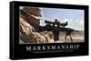 Marksmanship: Inspirational Quote and Motivational Poster-null-Framed Stretched Canvas