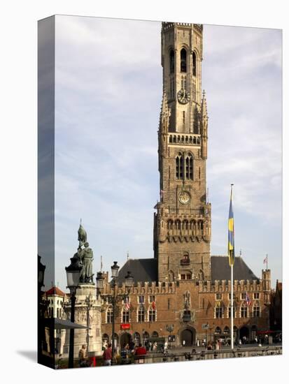 Markt, Bruges (Brugge), Unesco World Heritage Site, Belgium-G Richardson-Stretched Canvas