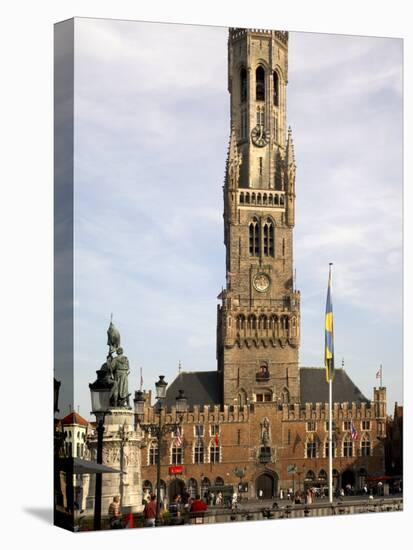 Markt, Bruges (Brugge), Unesco World Heritage Site, Belgium-G Richardson-Stretched Canvas