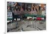 Markt Square seen from the top of Belfry Tower(Belfort Tower), UNESCO World Heritage Site, Bruges, -Peter Barritt-Framed Photographic Print