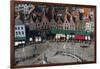 Markt Square seen from the top of Belfry Tower(Belfort Tower), UNESCO World Heritage Site, Bruges, -Peter Barritt-Framed Photographic Print