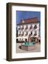 Marktplatz (square) with city hall, Nagold, Black Forest, Baden-Wurttemberg, Germany-Markus Lange-Framed Photographic Print