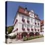 Marktplatz (square) with city hall, Nagold, Black Forest, Baden-Wurttemberg, Germany-Markus Lange-Stretched Canvas