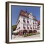 Marktplatz (square) with city hall, Nagold, Black Forest, Baden-Wurttemberg, Germany-Markus Lange-Framed Photographic Print