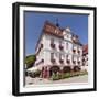 Marktplatz (square) with city hall, Nagold, Black Forest, Baden-Wurttemberg, Germany-Markus Lange-Framed Photographic Print