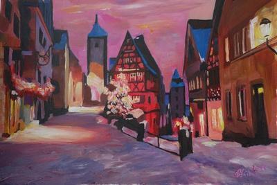 Romantic Rothenburg Tauber Germany Winter Dream La
