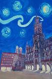 Starry Night In Munich - Van Gogh Inspirations-Markus Bleichner-Art Print
