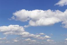 Cumulus Clouds, Blue Sky, Summer, Germany, Europe-Markus-Photographic Print