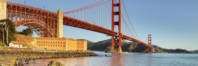 Golden Gate Bridge at sunrise, San Francisco Bay, California