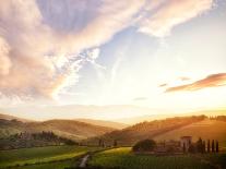 Picturesque Tuscany Landscape at Sunset, Italy-Markus Schieder-Photographic Print