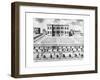 Marlborough House from the South-West, 17th Century-John Harris-Framed Giclee Print