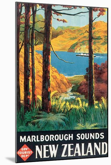 Marlborough Sounds, New Zealand-L^ C^ Mitchell-Mounted Art Print