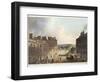 Marlborough Street, from "Bath Illustrated by a Series of Views"-John Claude Nattes-Framed Giclee Print