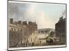 Marlborough Street, from "Bath Illustrated by a Series of Views"-John Claude Nattes-Mounted Giclee Print