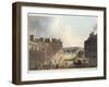 Marlborough Street, from "Bath Illustrated by a Series of Views"-John Claude Nattes-Framed Giclee Print