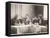 Marlene Dietrich and family at restaurant, 1936-Lucien Aigner-Framed Stretched Canvas